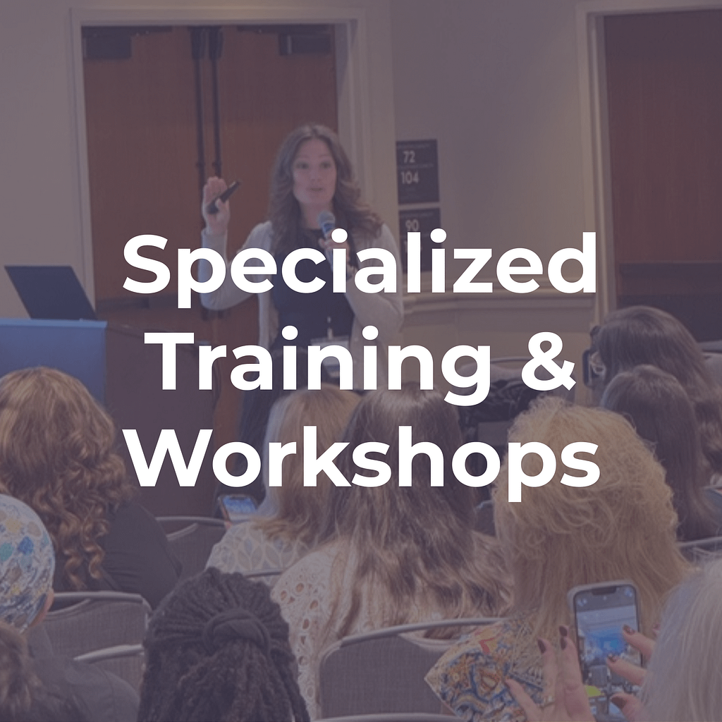 Specialized Training & Workshops (Header for section)